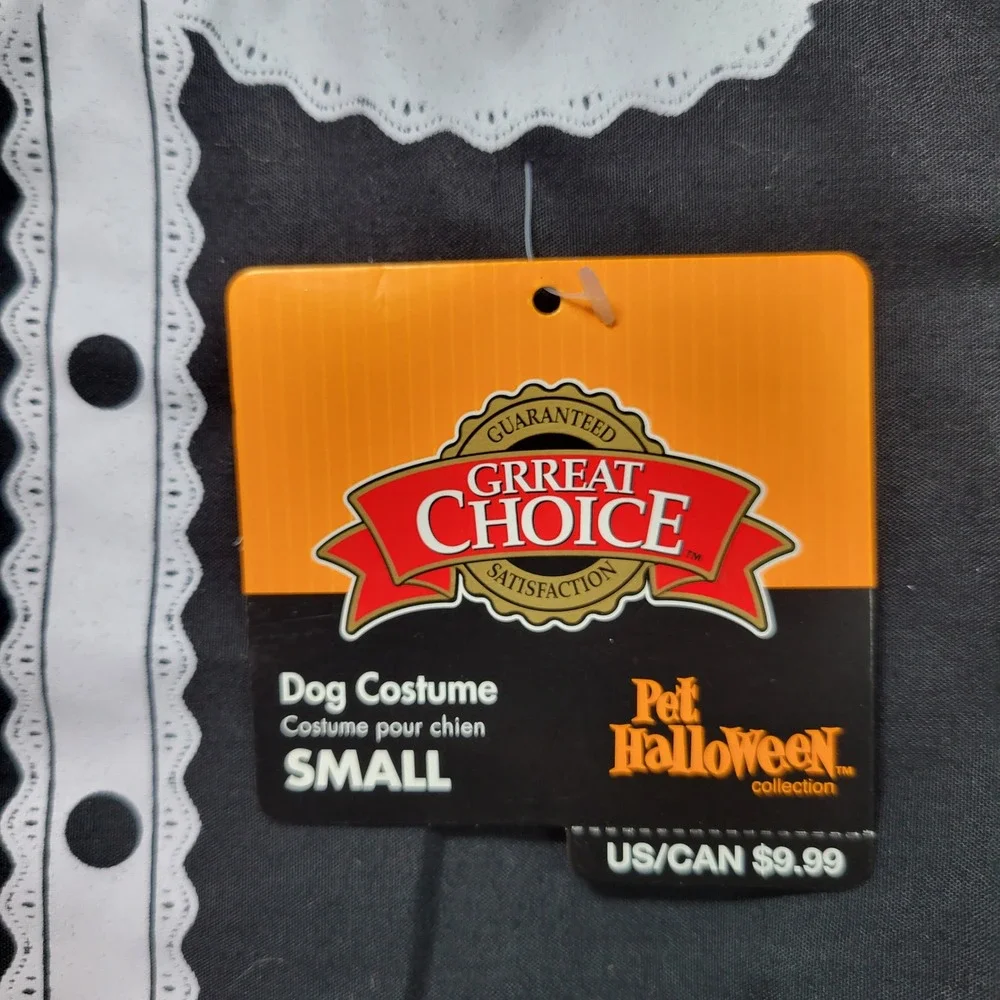 New Great‎ Choice Pet Halloween Dog Costume Small Maid Dress Black & White